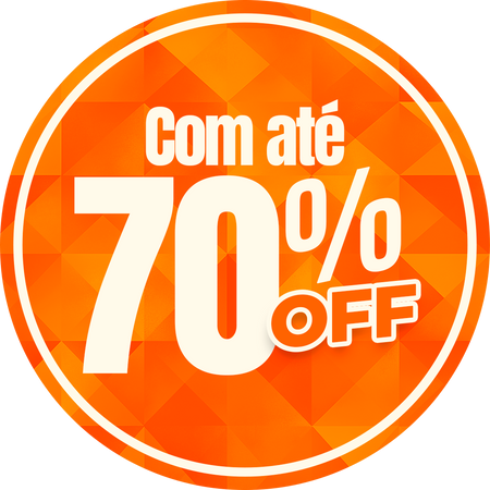 Com até 70% OFF