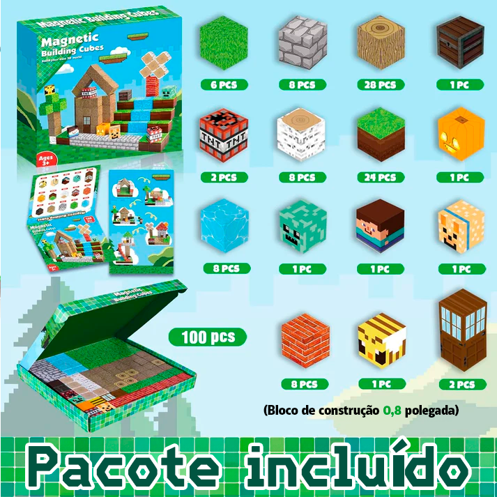 Blocos Educativos Magnéticos Funstem™