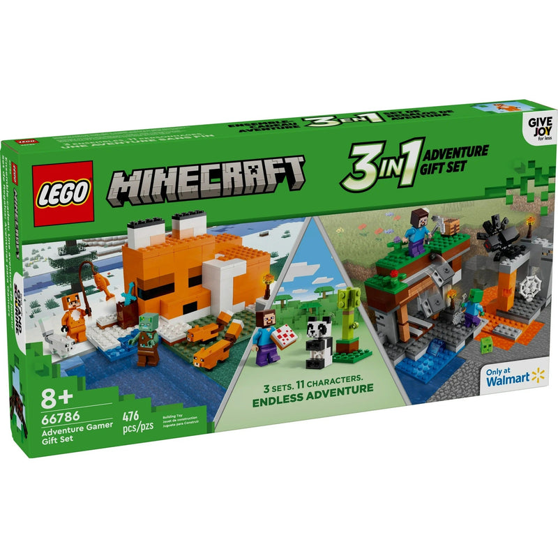 LEGO Minecraft 3 em 1 – Fox, Mina & Panda 🐼 – Últimas Unidades!